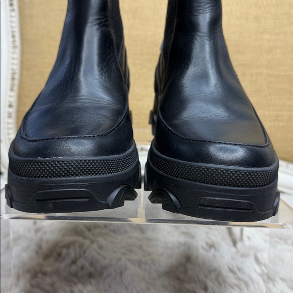 SOREL |  Brex Waterproof Chelsea Boot in black full-grain leather. Size 7, NWT - Picture 11 of 15